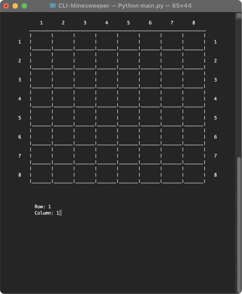 CLI Minesweeper